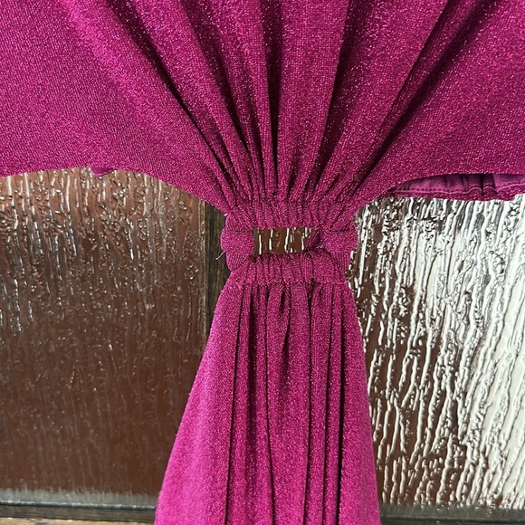 Monique Lhuillier Maxi Dress Womens size 6 Glam Sparkly Cocktail Shimmery - Picture 10 of 11